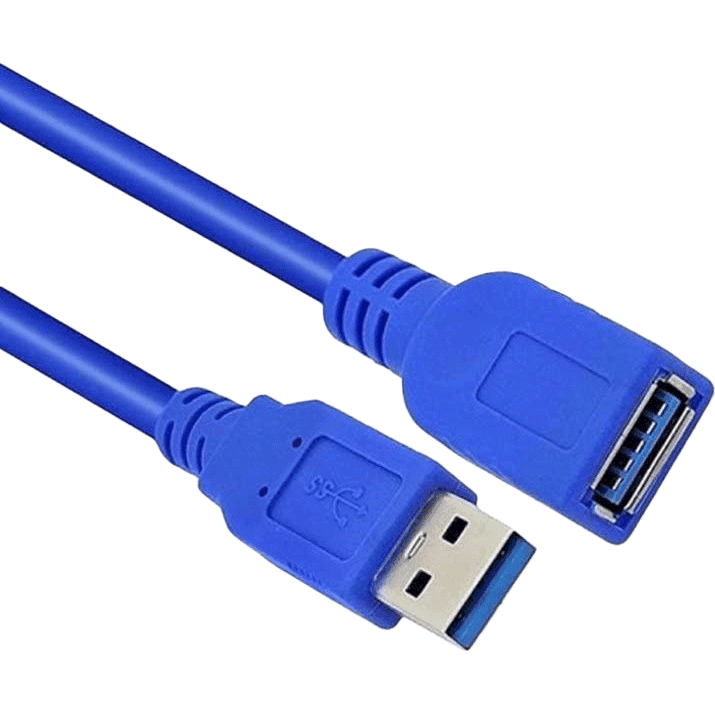 کابل افزایش طول 50 سانتی متری USB 3.0 آبی