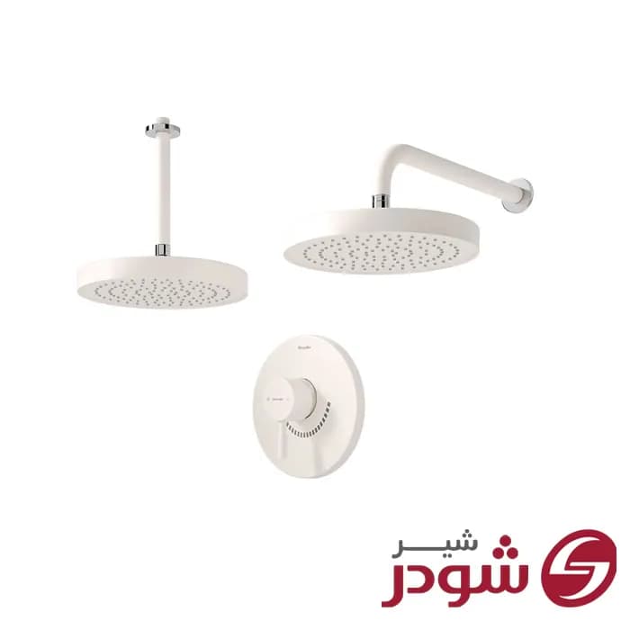 شیر حمام توکار تیپ 1 مدل مارینو شیری کروم شودر