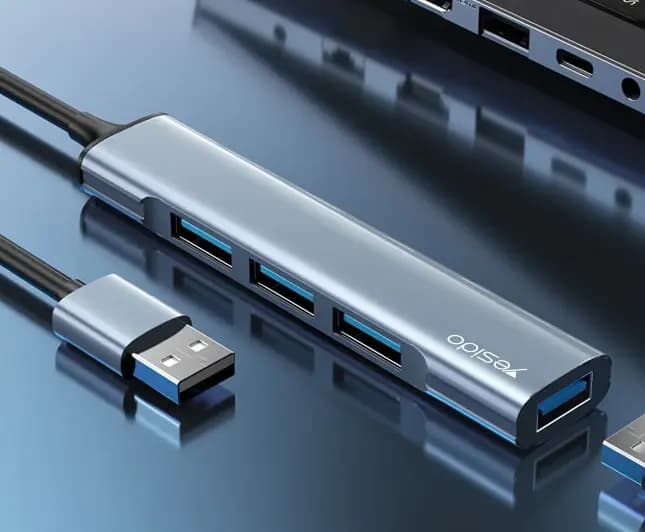 هاب USB چهار پورت یسیدو مدل YESIDO HUB18 — تصویر ۵