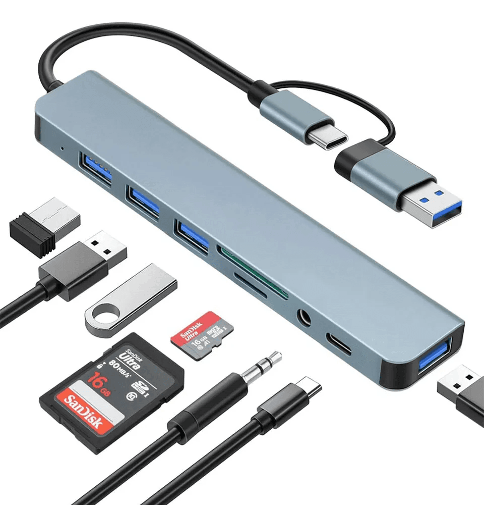 هاب هشت پورت USB 3.0 و Type-c BC1.2 — تصویر ۳