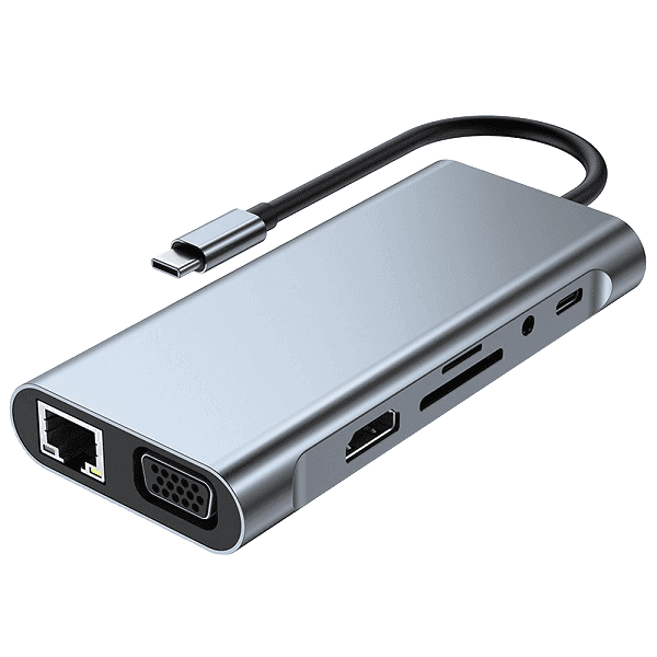 هاب type-c به HDTV هشت کاره یازده پورت — تصویر ۲