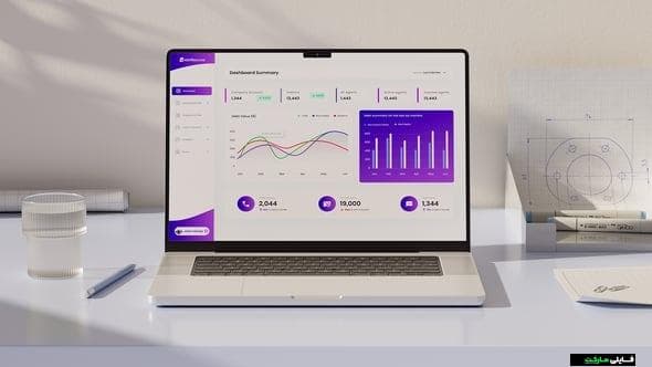 فایل لایه باز موکاپ متحرک لپ تاپ برای افتر افکت — تصویر ۲
