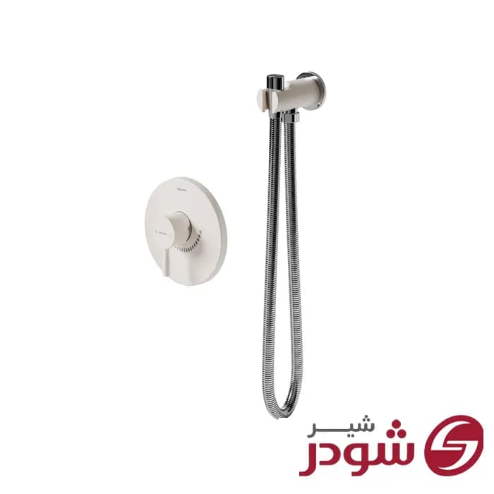 شیر توالت توکار مدل مارینو شیری کروم شودر