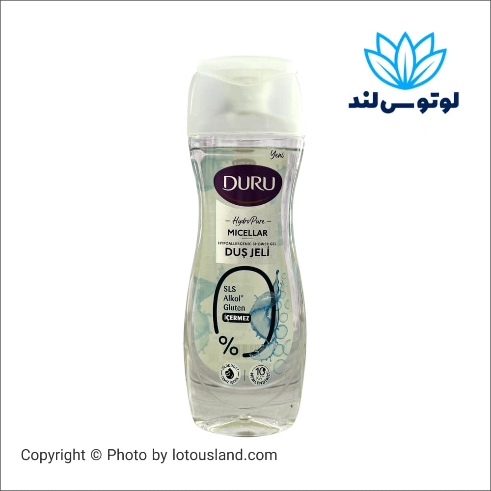 شامپو بدن دورو Duru مدل Micellar Dus Jeli تحت لیسانس حجم 450 میلی لیتر — تصویر ۲