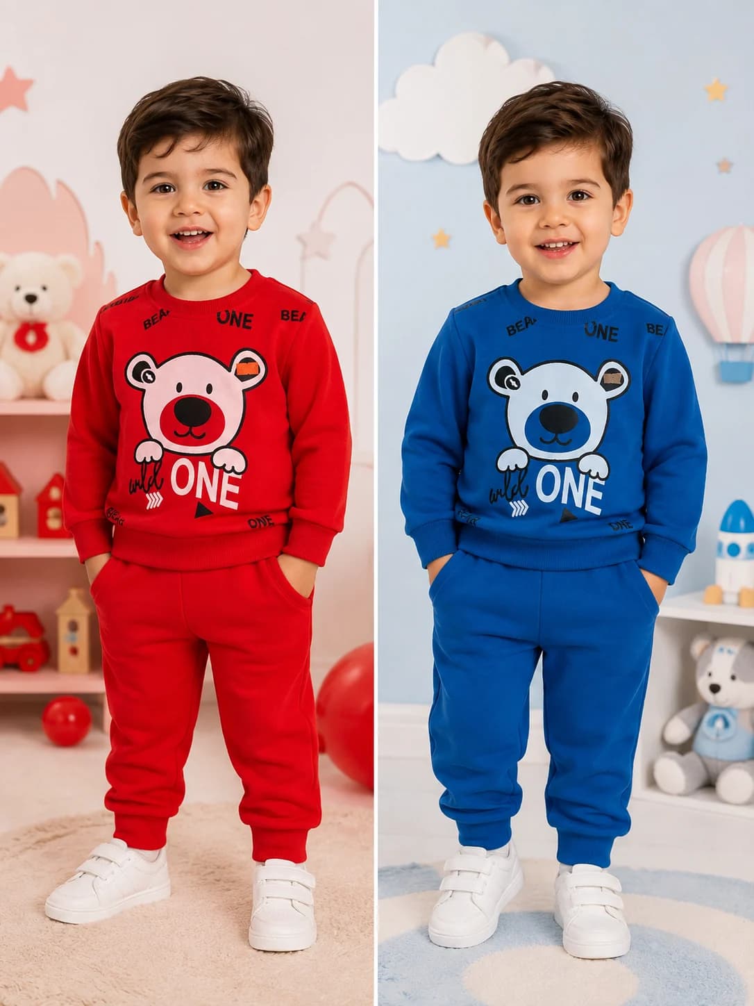 ست بلوز و شلوار طرح Teddy خرس کد ۱۰۳۸ — تصویر ۳