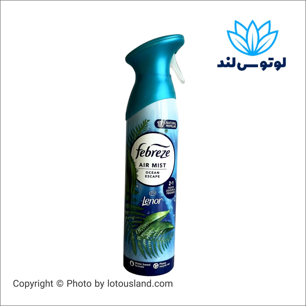 اسپری خوشبو کننده هوا فبرز مدل Febreze Ocean Escape حجم 185 میل — تصویر ۲