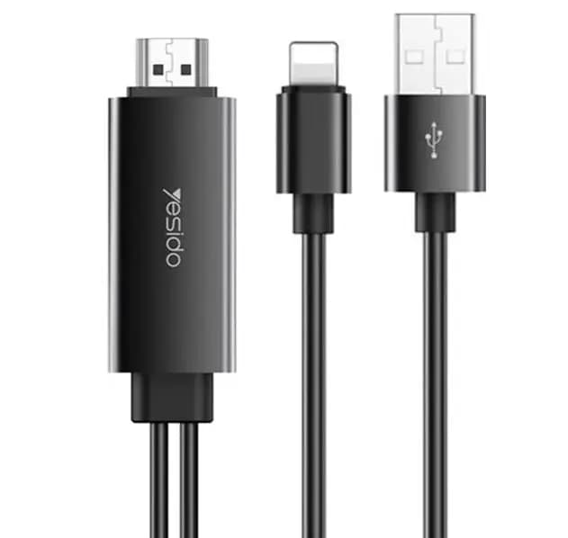کابل تبدیل Yesido HM04 Lightning to HDMI 1.8m — تصویر ۳