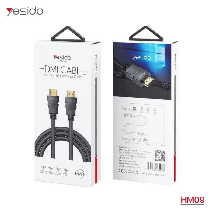 کابل HDMI یسیدو Yesido HM09 و4k 1.5m — تصویر ۳