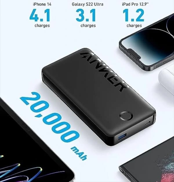 پاوربانک انکر مدل325 PowerCore II A1286 ظرفیت 20000 میلی آمپر ساعت — تصویر ۵