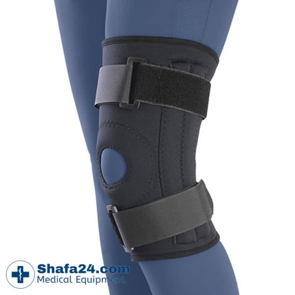 زانوبند نئوپرن چهار فنره طب و صنعت مدل 41100