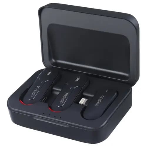 میکروفون دوکاربره بی سیم Yesido KR16 Lightning — تصویر ۳
