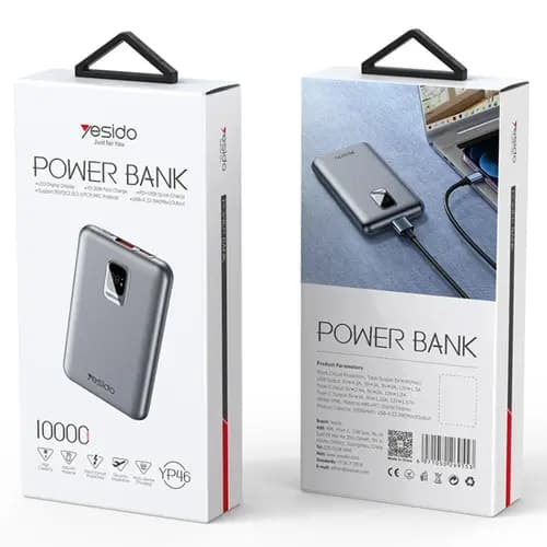 پاوربانک فست 10000 میلی آمپر یسیدو YESIDO YP46 — تصویر ۳