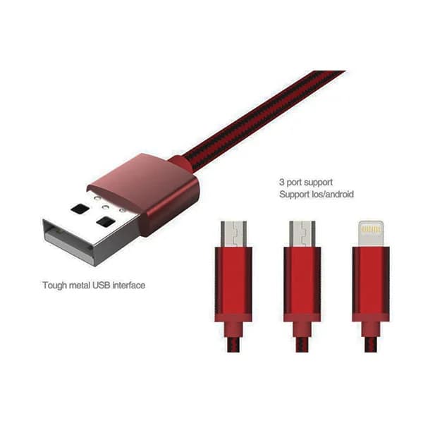 کابل تبدیل USB به لایتنینگ/microUSB امی مدل MY-447 — تصویر ۴