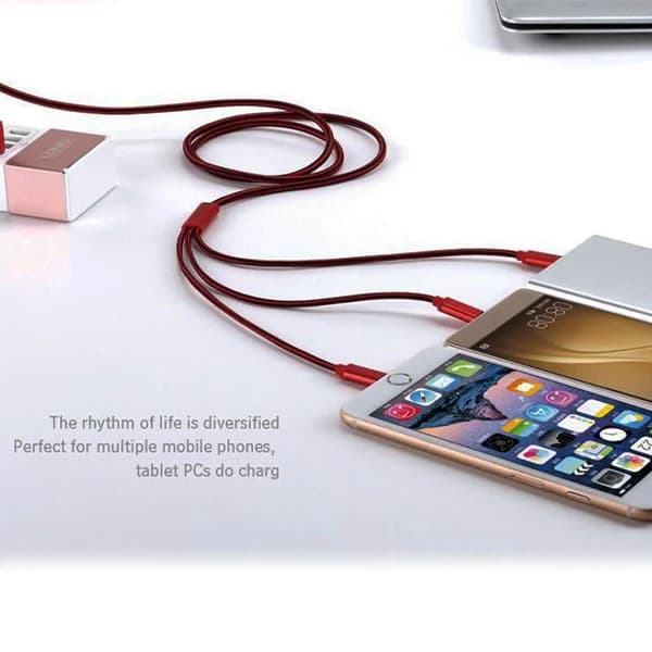 کابل تبدیل USB به لایتنینگ/microUSB امی مدل MY-447 — تصویر ۳