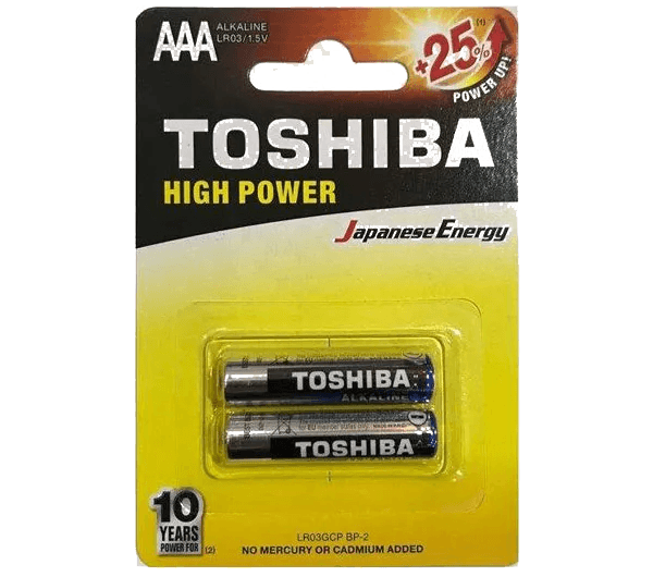 باتری AAA برند TOSHIBA دوتایی Alkaline