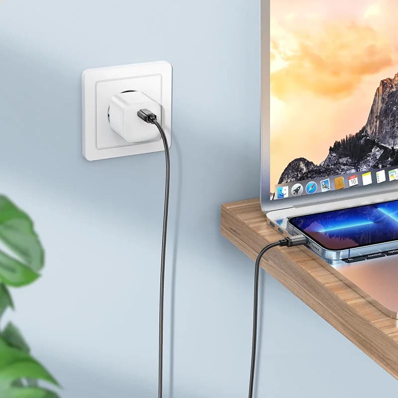 کابل تبدیل USB-C به لایتنینگ بروفون مدل BX87 — تصویر ۵
