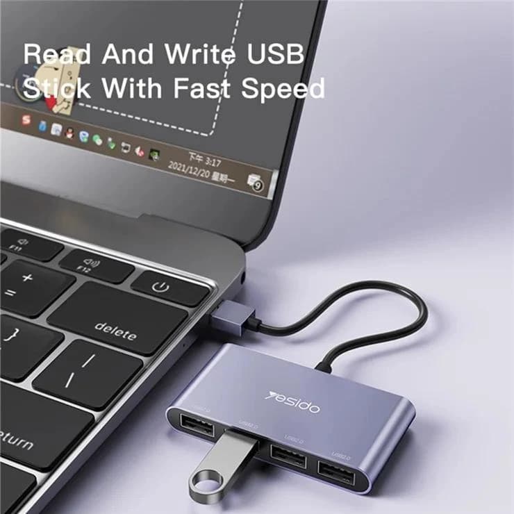 هاب 4 پورت USB یسیدو مدل HB12 — تصویر ۳