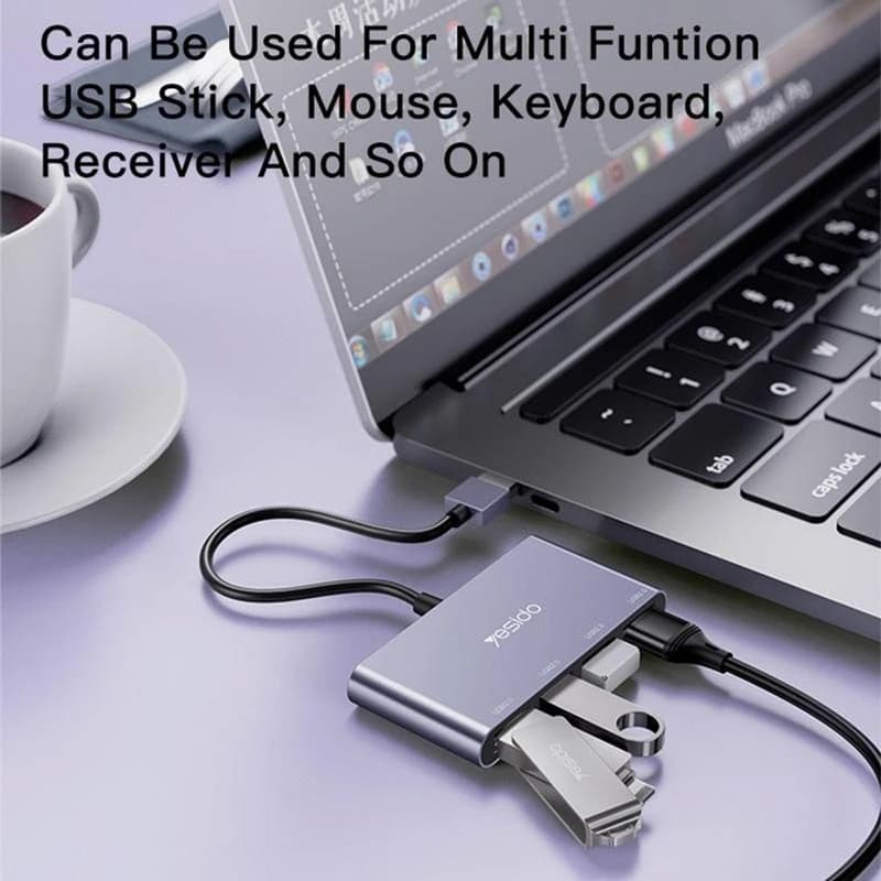 هاب 4 پورت USB یسیدو مدل HB12 — تصویر ۶