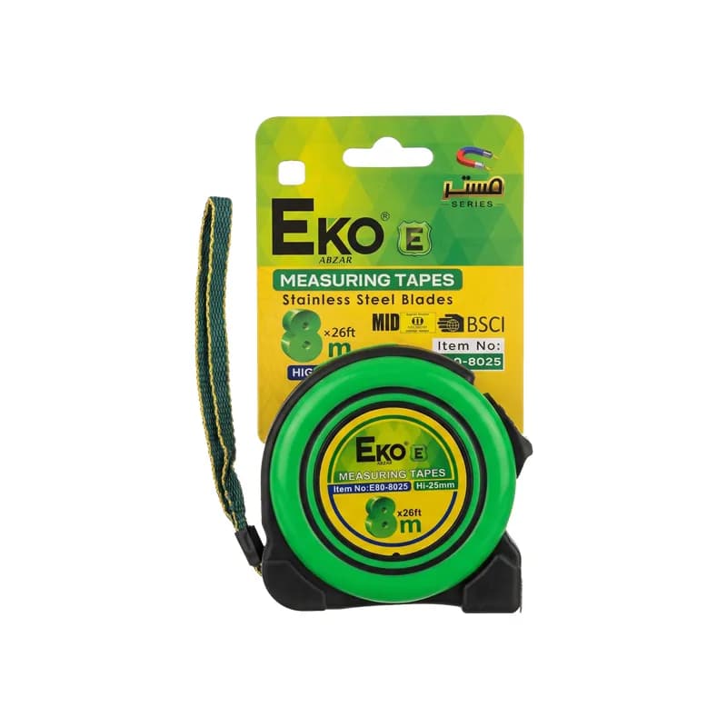 متر ۸ روکشدار اکو | Coated Eco Measuring Tape