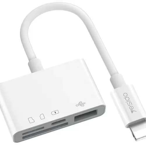 مبدل چندکاره لایتنینگ یسیدو Yesido GS12 Lightning Converter — تصویر ۳
