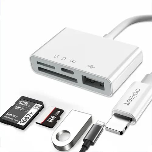 مبدل چندکاره لایتنینگ یسیدو Yesido GS12 Lightning Converter