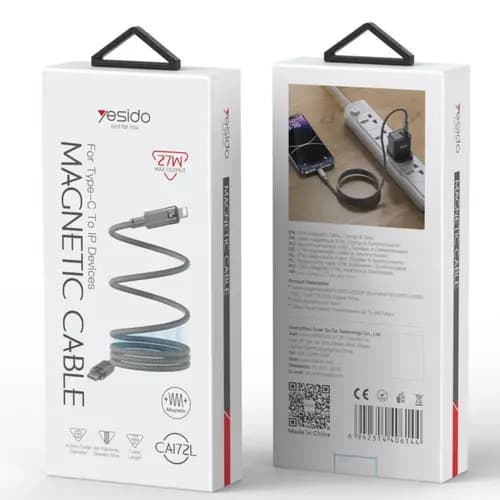 کابل مگنتی تایپ سی/لایتنینگ Yesido CA172L — تصویر ۴