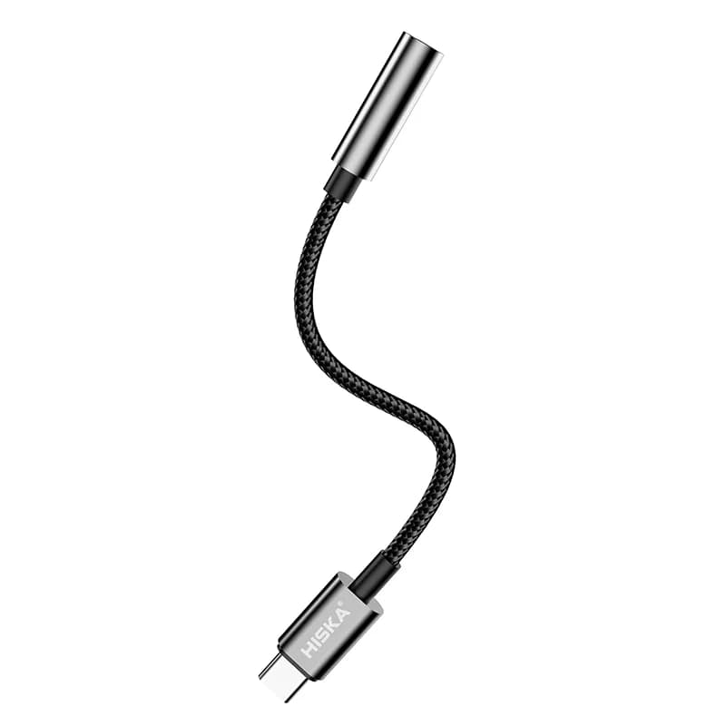 کابل تبدیل USB-C به AUX هیسکا مدل W22 طول 0.1 متر — تصویر ۲