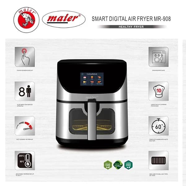 سرخ‌کن 12 لیتری مایر مدل 908 — تصویر ۷