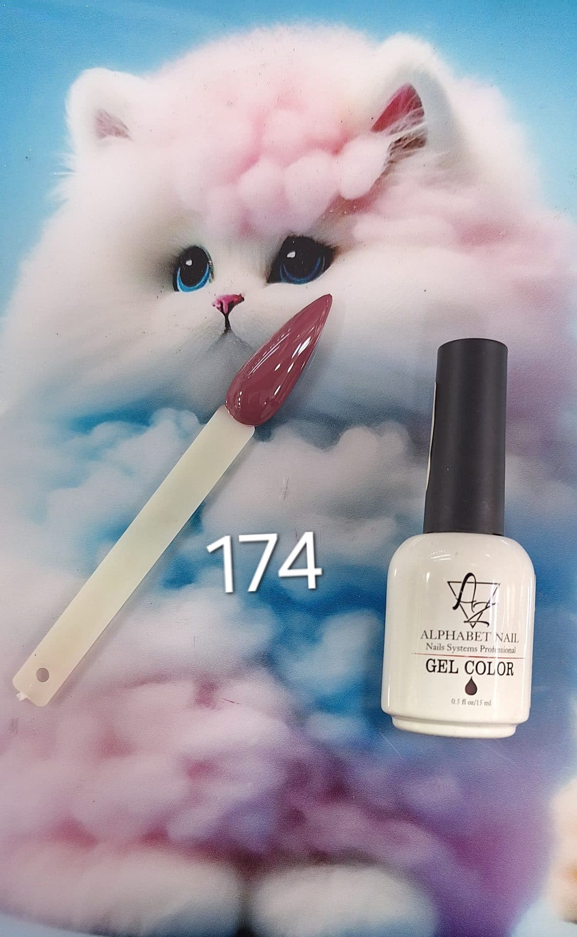 لاک ژل ای زد ALPHABET NAIL شماره 174
