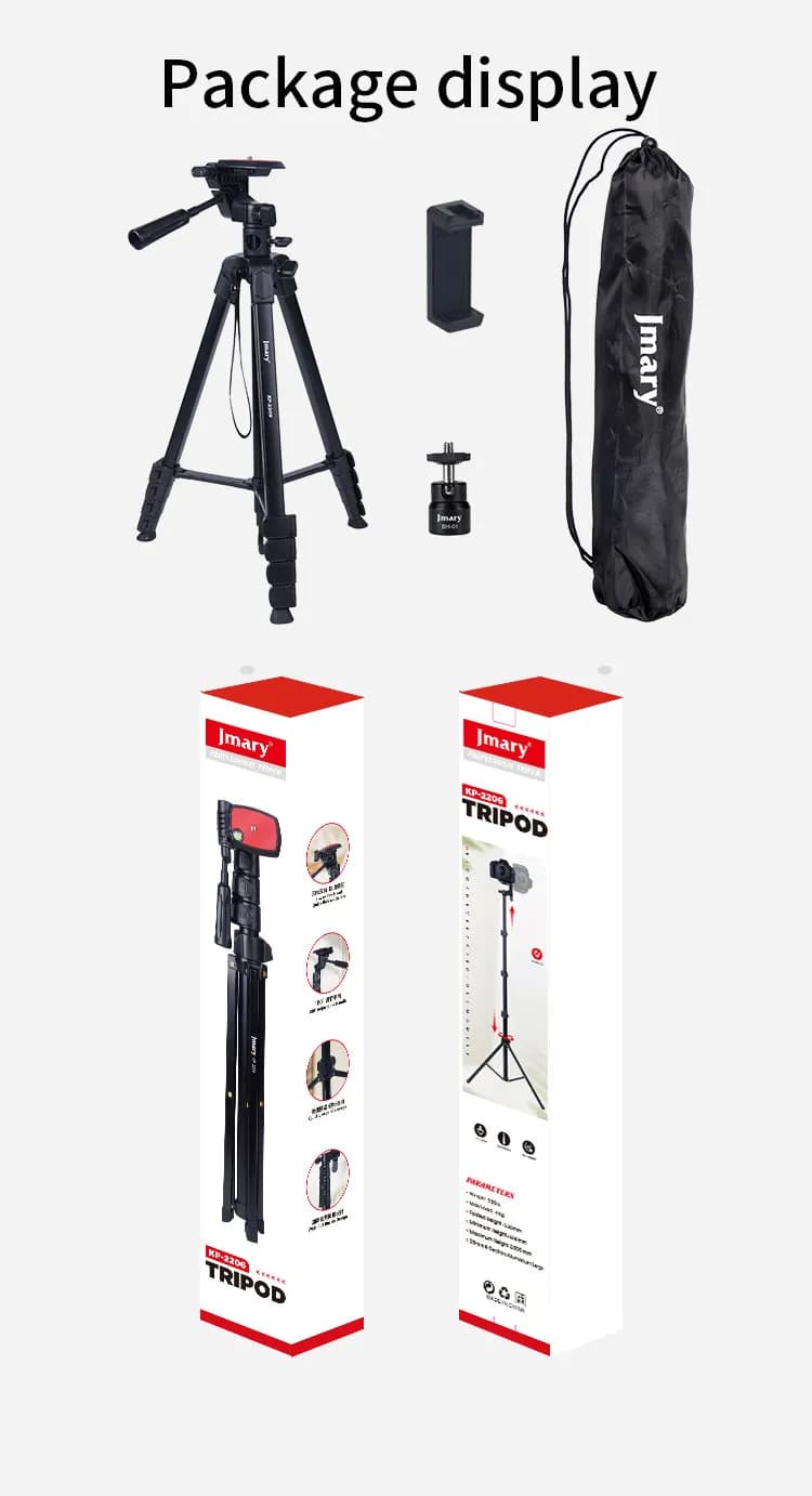 سه پایه T دوربین جیماری JMARY Kp-2209 — تصویر ۳