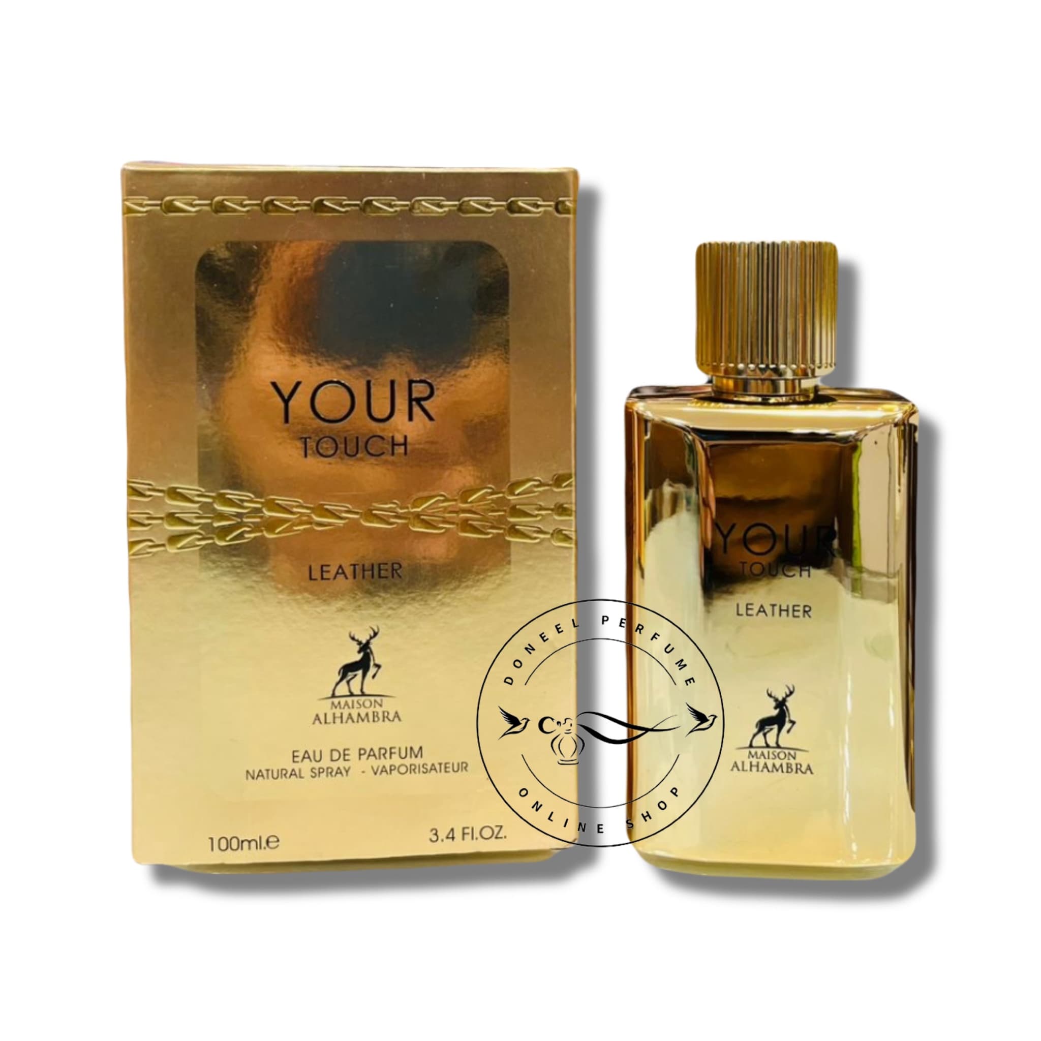 عطر یورتاچ لدر الحمبرا | مشابه امپوریو آرمانی استرانگر ویت یو لدر | رایحه گرم و چرمی | مردانه
