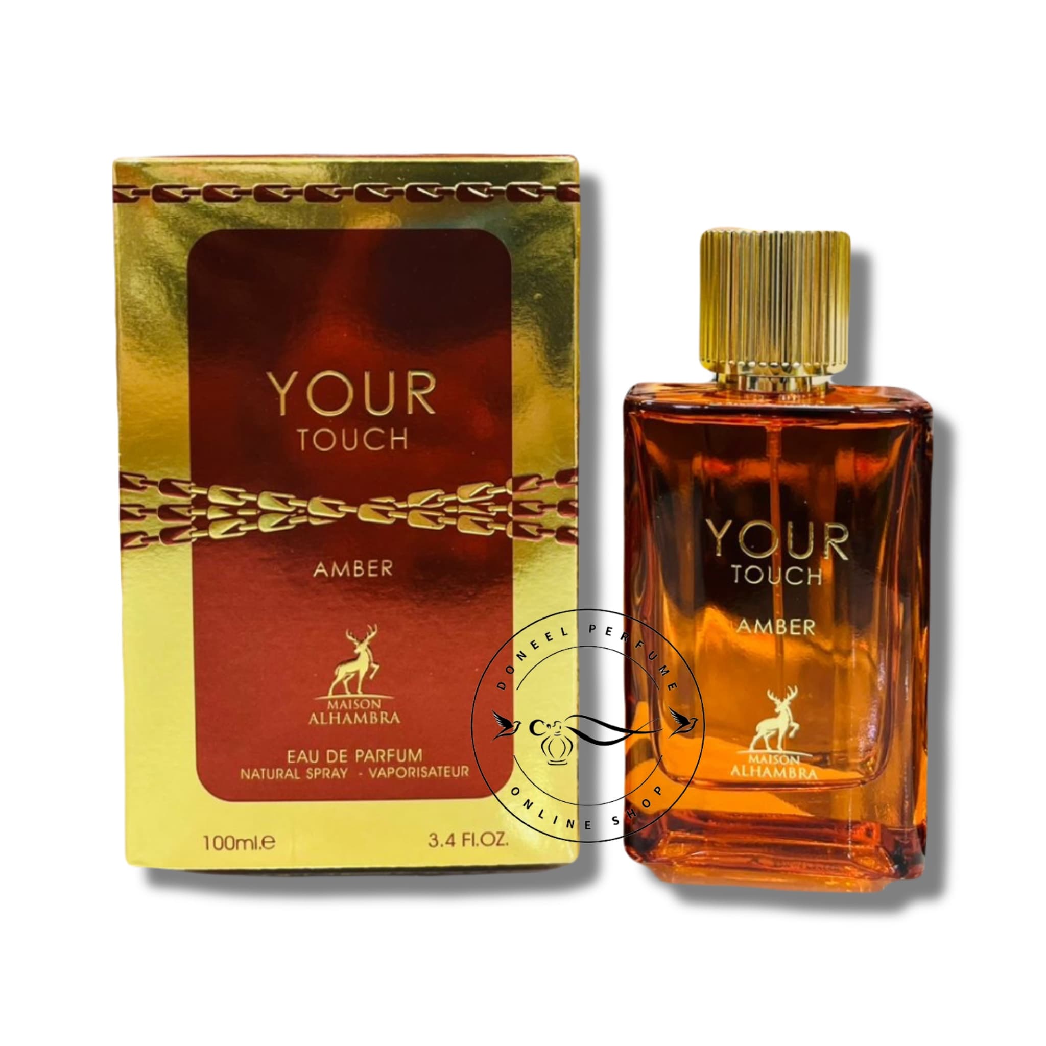 عطر یورتاچ امبر الحمبرا | مشابه جورجیو آرمانی استرانگر ویت یو امبر | رایحه گرم و شیرین