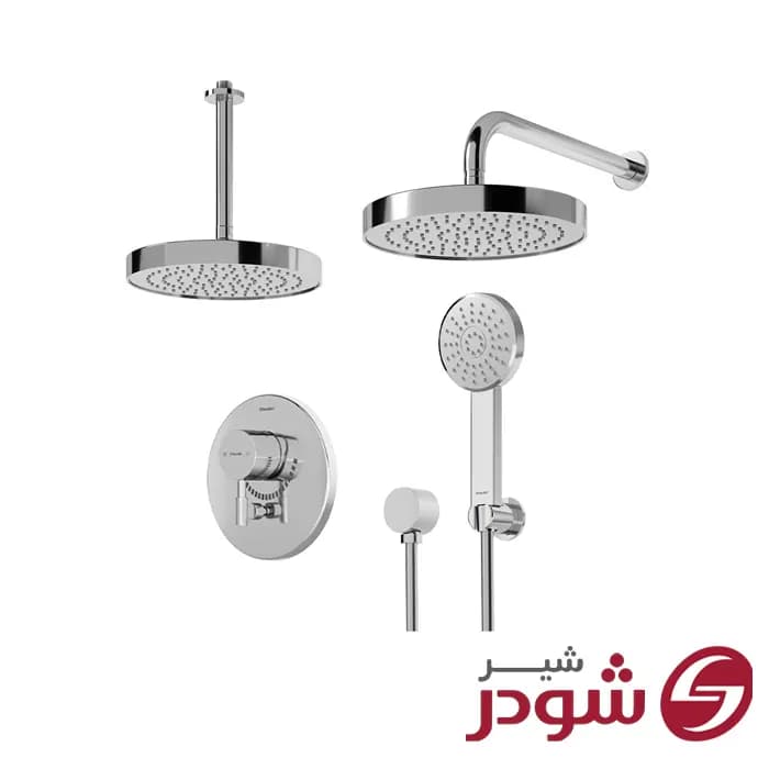 شیر حمام توکار تیپ 3 مدل مارینو کروم شودر