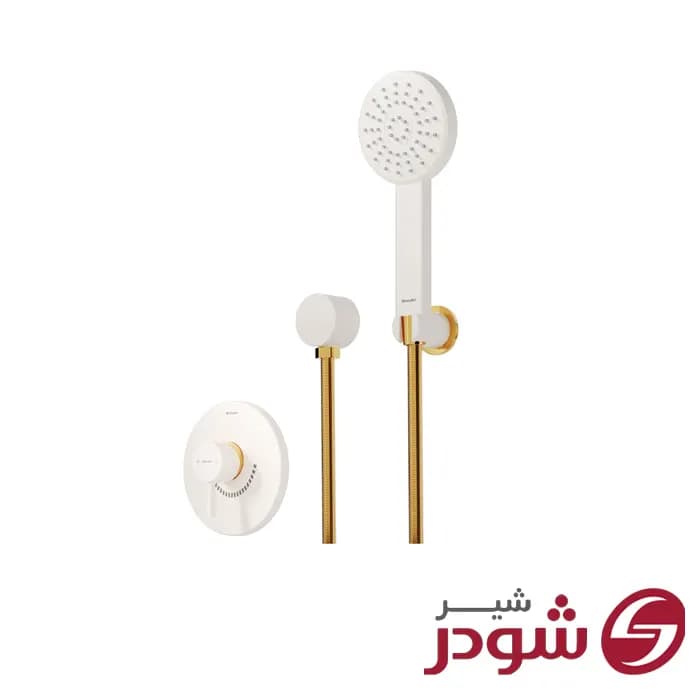 شیر حمام توکار تیپ 2 مدل مارینو کروم شودر — تصویر ۵