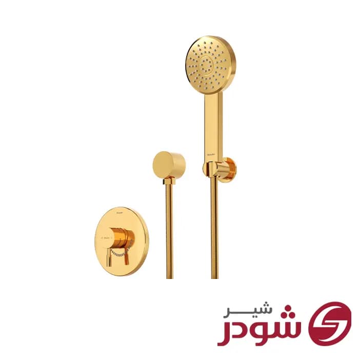 شیر حمام توکار تیپ 2 مدل مارینو کروم شودر — تصویر ۳