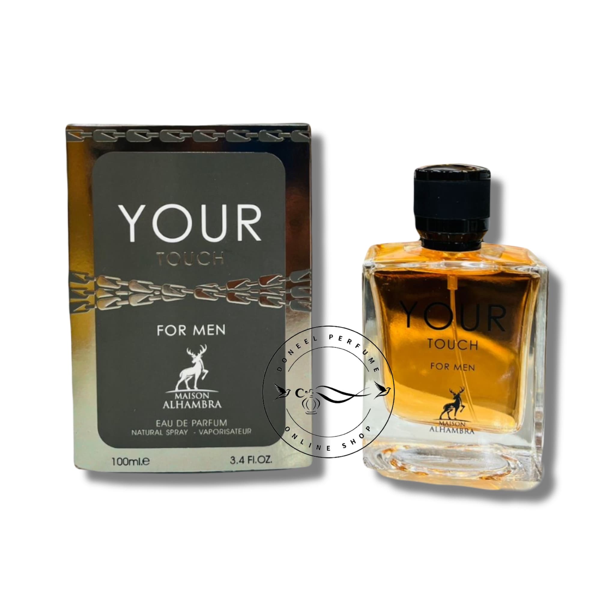عطر مردانه یورتاچ فور من الحمبرا | مشابه جورجیو آرمانی استرانگر ویت یو | رایحه گرم و شیرین