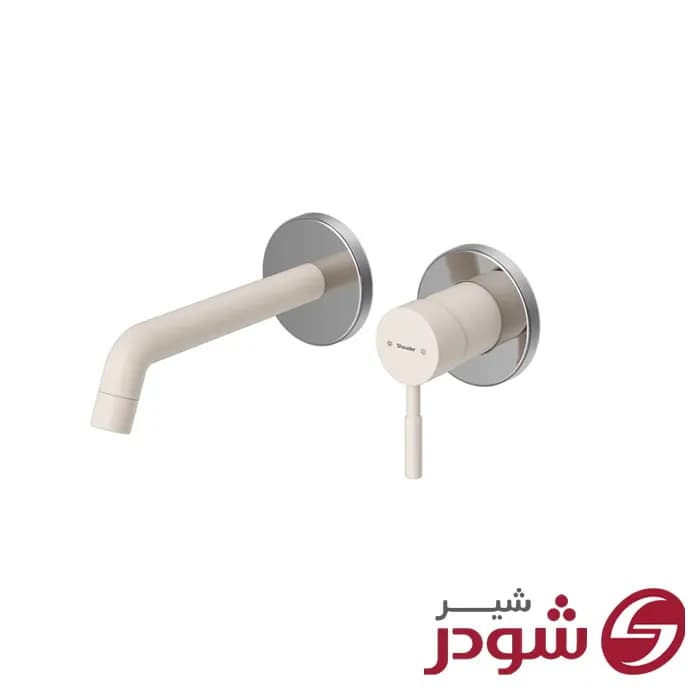 شیر روشویی دو تکه توکار مدل مارینو کروم شودر — تصویر ۵