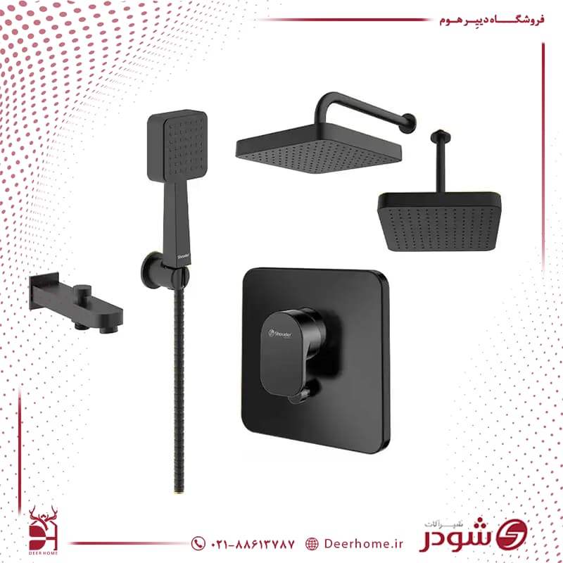شیر حمام توکار تیپ 4 مدل تاین شودر — تصویر ۱۰