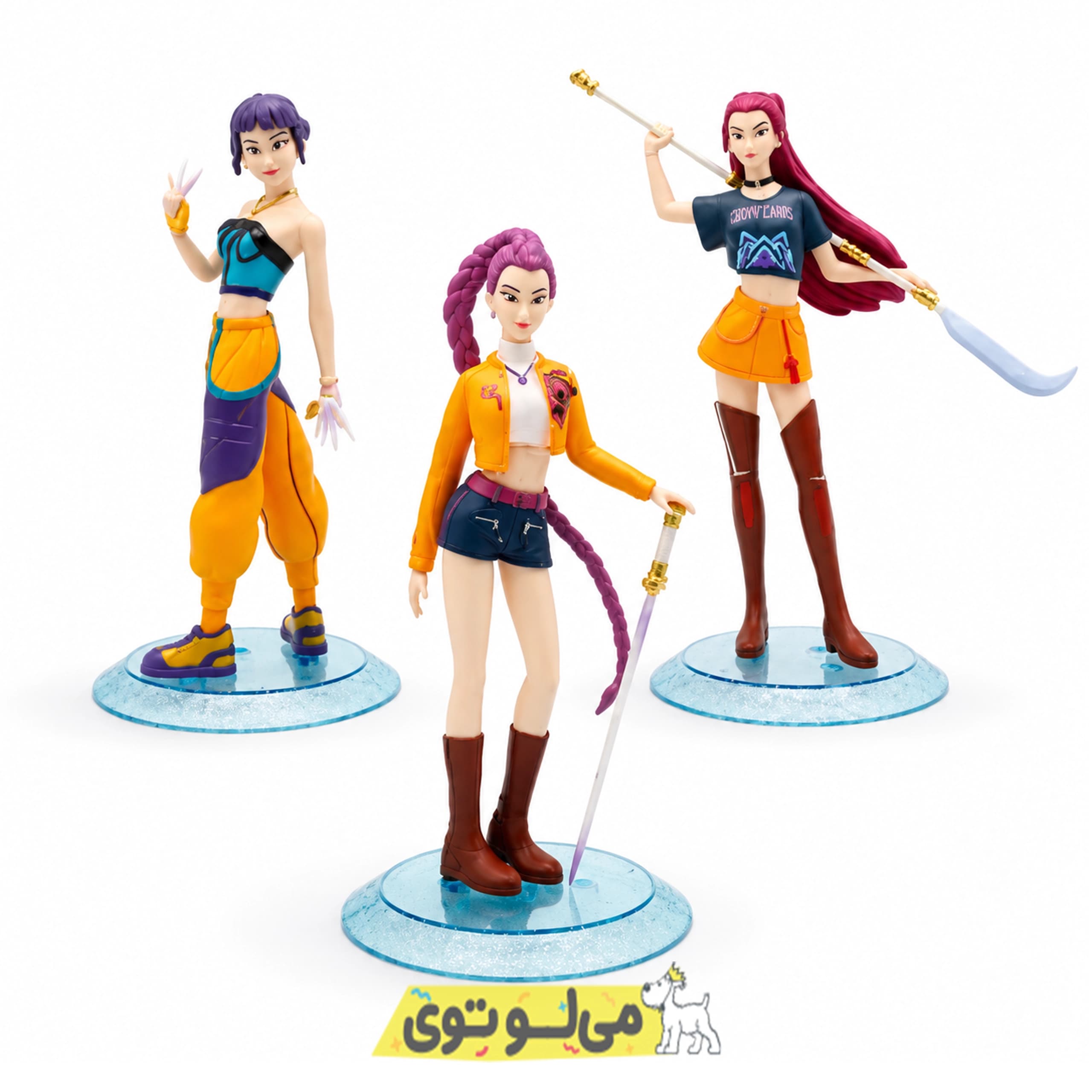 فیگور شکارچیان شیاطین کی.پاپ مجموعه 3 عددی — تصویر ۲