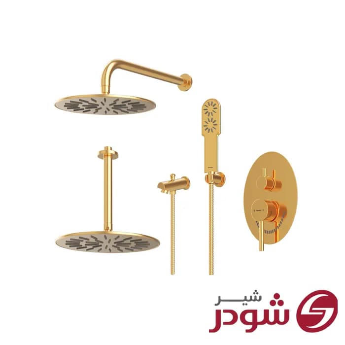 شیر حمام تیپ 4 توکار مدل روگن شودر — تصویر ۳