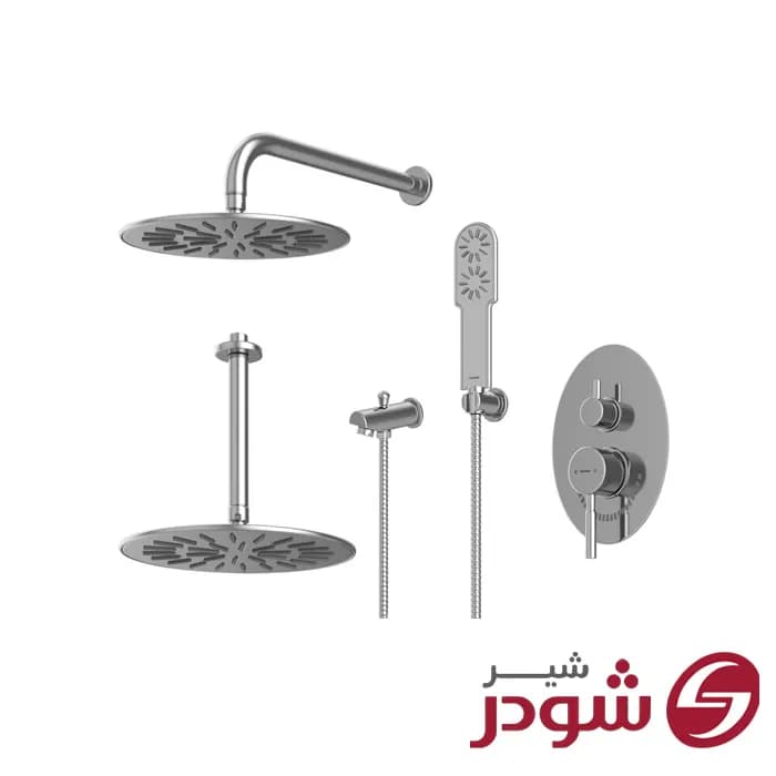 شیر حمام تیپ 4 توکار مدل روگن شودر — تصویر ۲