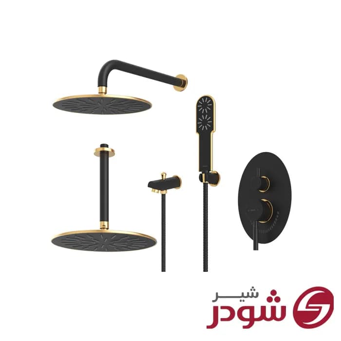 شیر حمام تیپ 4 توکار مدل روگن شودر — تصویر ۵