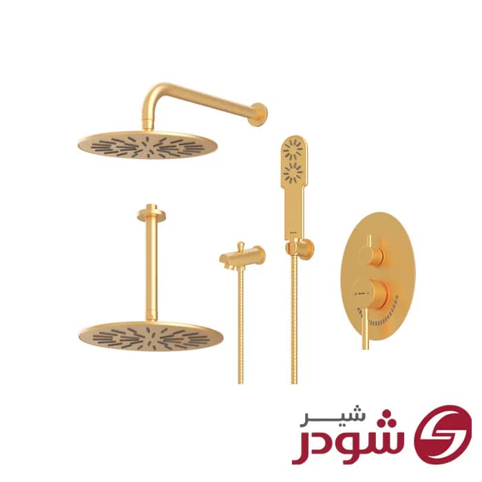 شیر حمام تیپ 4 توکار مدل روگن شودر — تصویر ۷