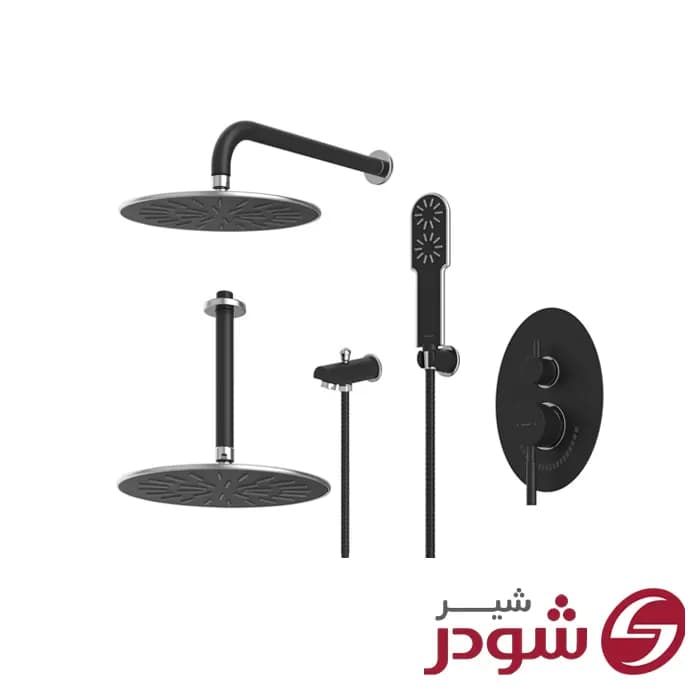 شیر حمام تیپ 4 توکار مدل روگن شودر — تصویر ۴