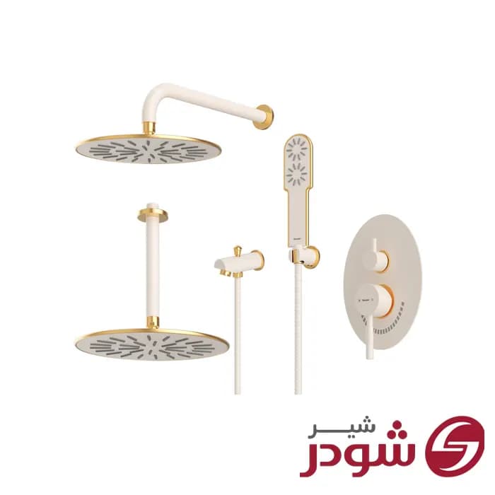 شیر حمام تیپ 4 توکار مدل روگن شودر — تصویر ۸