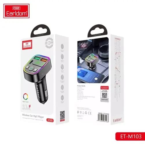 شارژر فندکی و FM Player بلوتوثی Earldom ET-M103 — تصویر ۴