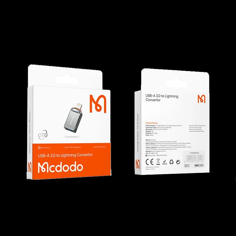 تبدیل OTG آیفون Mcdodo OT – 860 — تصویر ۳