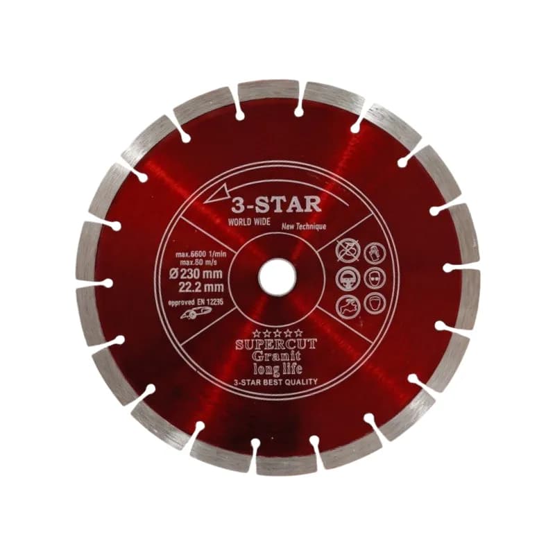 گرانیت بر 3STAR (سایز 230) | 3STAR Granite Cutting Blade