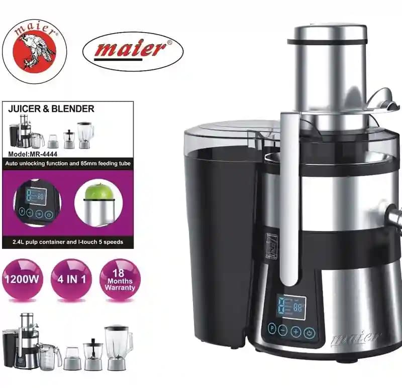 آبمیوه گیری 4 کاره مایر دیجیتال مدل MR-4444 — تصویر ۳