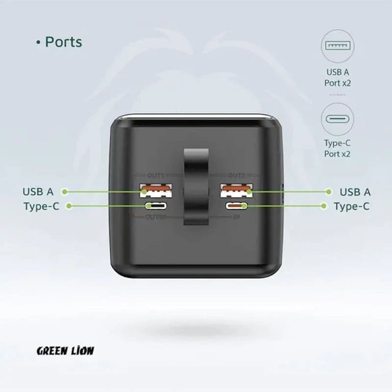 پاوربانک Green Lion Power Tank با ظرفیت 50000 میلیآمپر — تصویر ۴
